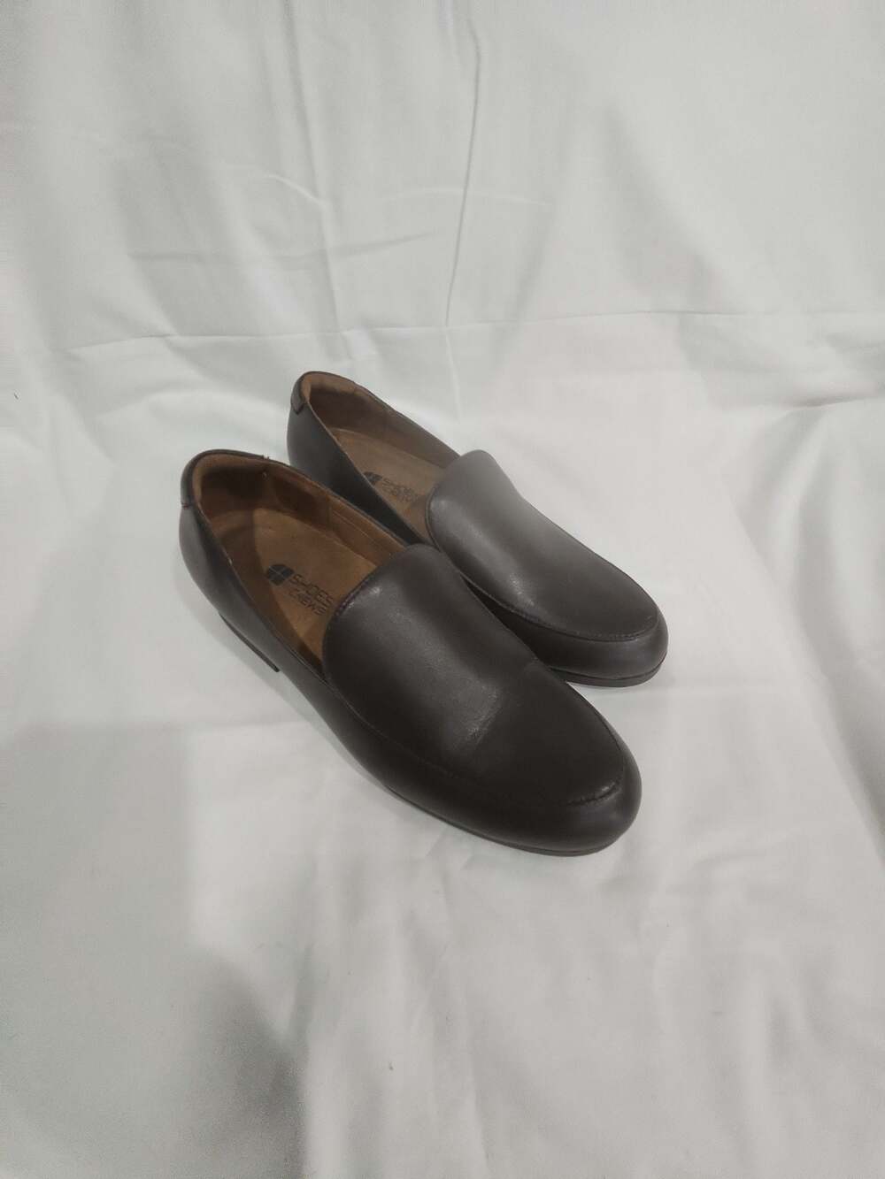 Shoes For Crews Riley Women's Brown Slip Resistant Leather Loafers